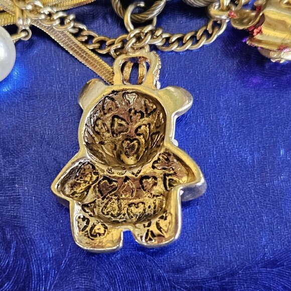 🐼🎄 Betsey ROYAL ENGAGEMENT Panda🎄🐼Charm Bracelet. 7" 🎉🎈GREAT GIFT 🎉🎈 - Picture 7 of 11